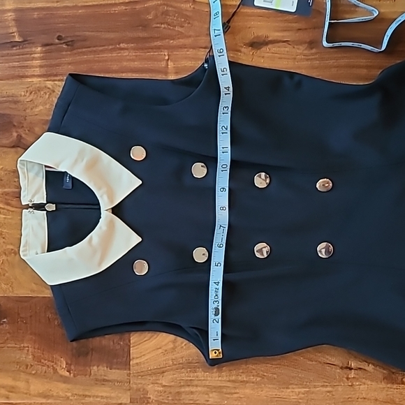 Tommy Hilfiger Sleeveless Military Dress with Collar - Picture 7 of 10